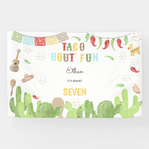 Banderoles Taco bout' fun fiesta anniversaire de enfant mexic