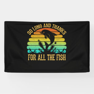 Banderoles Tant De Temps Et Merci Pour Tous Les Poissons Vint