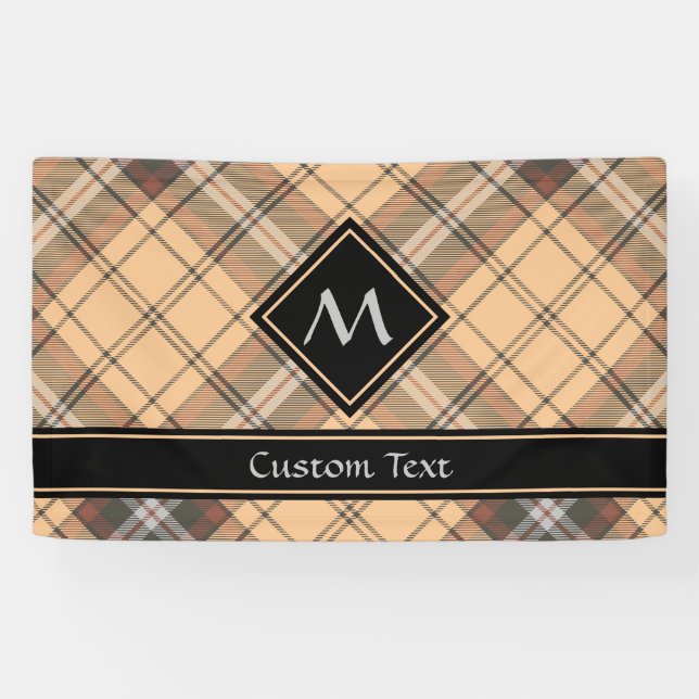 Banderoles Tartan beige et Brown (Horizontal)