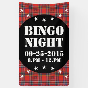 Banderoles Tartan plaids motif rouge royal tissu