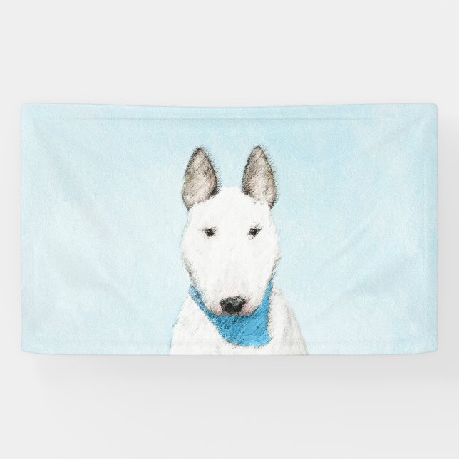 Banderoles Taureau Terrier - Cute Original Chien Art (Horizontal)