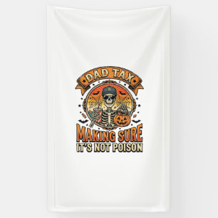 Banderoles Taxe Papa Drôle Halloween Squelette Bonbons_1