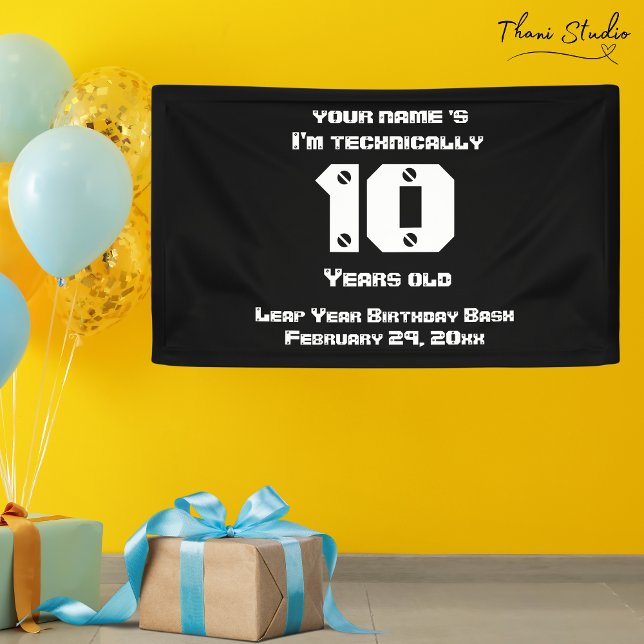 Banderoles Techniquement, j'ai... des années Bleu Year Birthd (Créateur téléchargé)