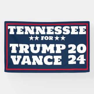 Banderoles Tennessee pour Trump Vance 2024