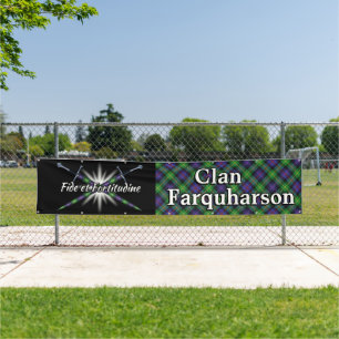 Banderoles Tente des montagnes de Farquharson de clan de