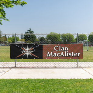 Banderoles Tente des montagnes de MacAlister de clan de