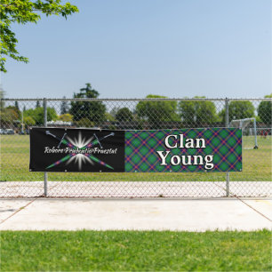 Banderoles Tente du Clan Young au Festival des Highlands