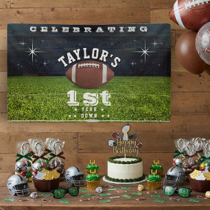 Banderoles Terrain de football américain pour 1er anniversair
