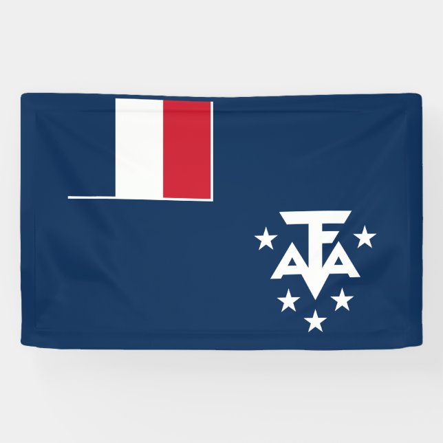 Banderoles Terres australes françaises de l'Antarctique (Horizontal)