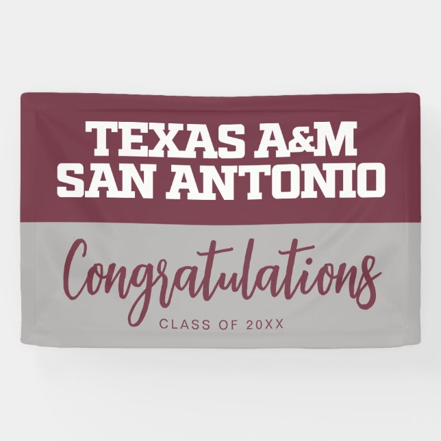 Banderoles Texas A&M San Antonio (Horizontal)