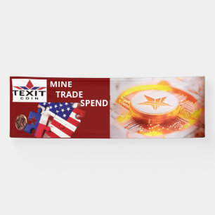 Banderoles TeXit Coin Rocket Ship Mine TXC