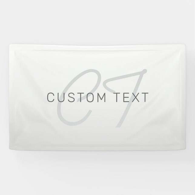 Banderoles Texte modifiable pour entreprise, salutation ou no (Horizontal)