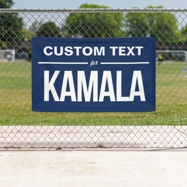 Banderoles Texte personnalisé pour Kamala (En situation)