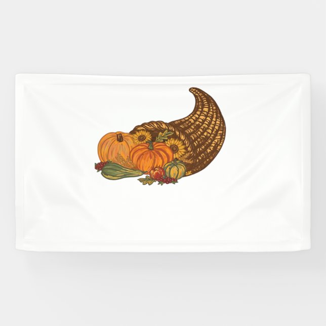 Banderoles Thanksgiving Cornucopia Classic T-Shirt (Horizontal)