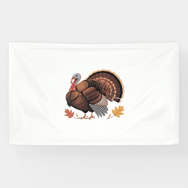 Banderoles Thanksgiving Turquie - Automne Vacances Classique  (Horizontal)