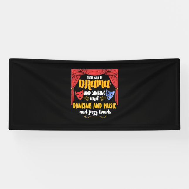 Banderoles Théâtre Il y aura un drame (Horizontal)