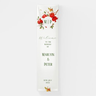 Banderoles Thème aquarelle Grenades Couleurs vives