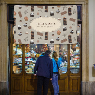 Banderoles Thème Chocolat Boulangerie Chef Nom Personnalisé B