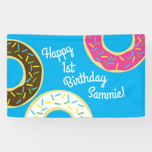 Banderoles Thème coloré de fête d'anniversaire des butées
