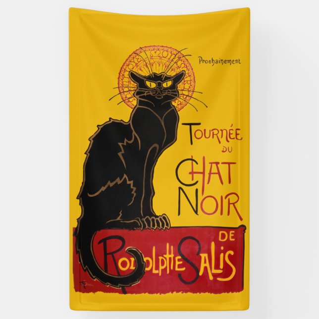 Banderoles Theophile Steinlen - Le Chat Noir Vintage (Vertical)