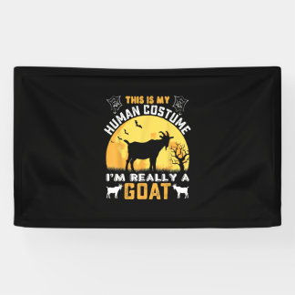 Banderoles This Is My Human Costume Goat Venin