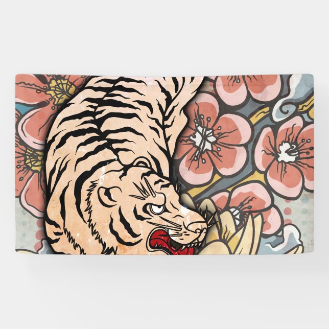 Banderoles Tigre blanc (Horizontal)
