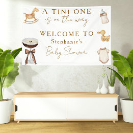 Banderoles Tini Un Sur Le Chemin Baby shower Espresso Martini