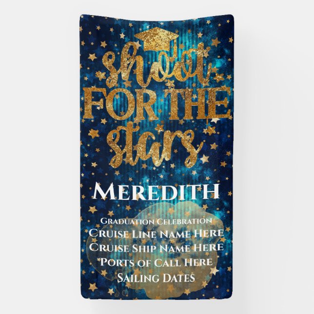 Banderoles Tir pour les étoiles Graduation Croise Door (Verticale)