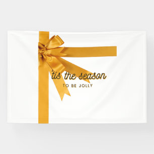 Banderoles Tis Season Gold 4x6 Vinyl Banner