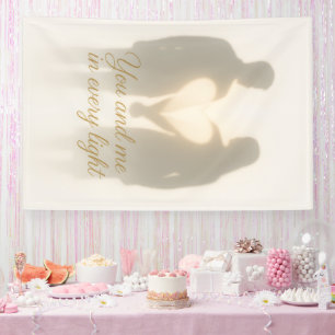 Banderoles Toi et moi dans chaque ombre d'art romantique