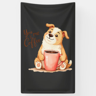 Banderoles Toi & moi Café - Corgi Mignon & Boisson Confortabl