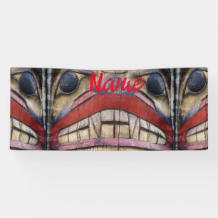 Banderoles Tonnerre à visage totem