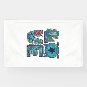 Banderoles Tortue de mer Terre Tropical Amour