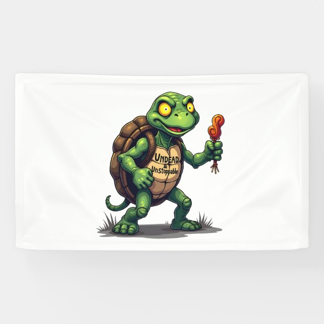 Banderoles Tortue zombie (Horizontal)