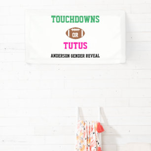 Banderoles Touchdowns ou Tutus Genre Reveal