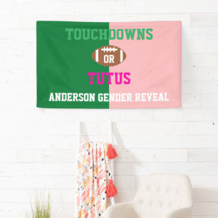 Banderoles Touchdowns ou Tutus Genre Reveal