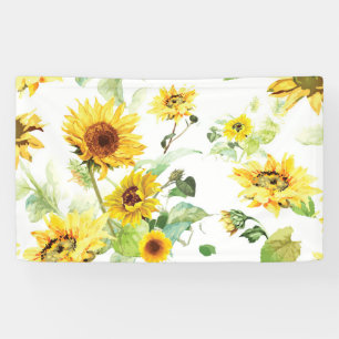 Banderoles Tournesol aquarelle