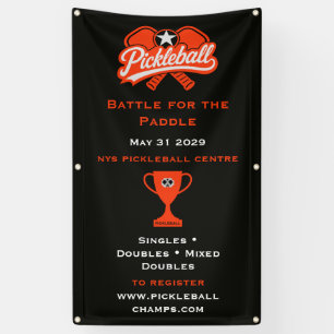 Banderoles Tournoi de compétition de pickleball