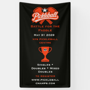 Banderoles Tournoi de compétition de pickleball