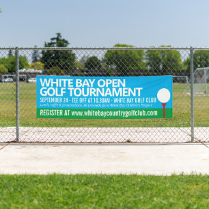 Banderoles Tournoi de golf événement graphique simple