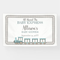 Tous à bord du Baby shower bébé Express Train Boy