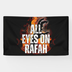Banderoles TOUS LES YEUX SUR RAFAH - Rafah Gaza Massacre de P
