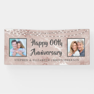 Banderoles Tout Anniversaire Alors & Maintenant Photos Rose G