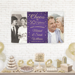 Banderoles Toute fête d'anniversaire de mariage Cheers 2 Phot
