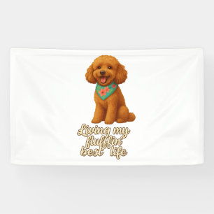 Banderoles Toy Poodle - Living My Fluffin’ Best Life