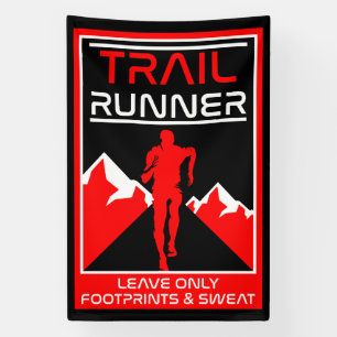 Banderoles Trail Runner Sport Dans La Nature