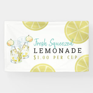 Banderoles Tranches de citron Lemonade Stand Kids Blanc