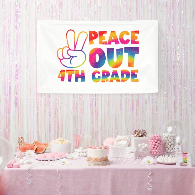 Banderoles Tranquillité 4e année Teinture Dernière 4e jour 4e (Fête)