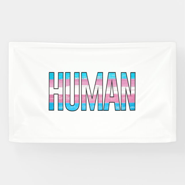 Banderoles Trans Humain (Horizontal)