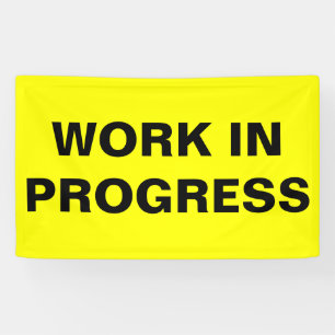 Banderoles Travail en cours